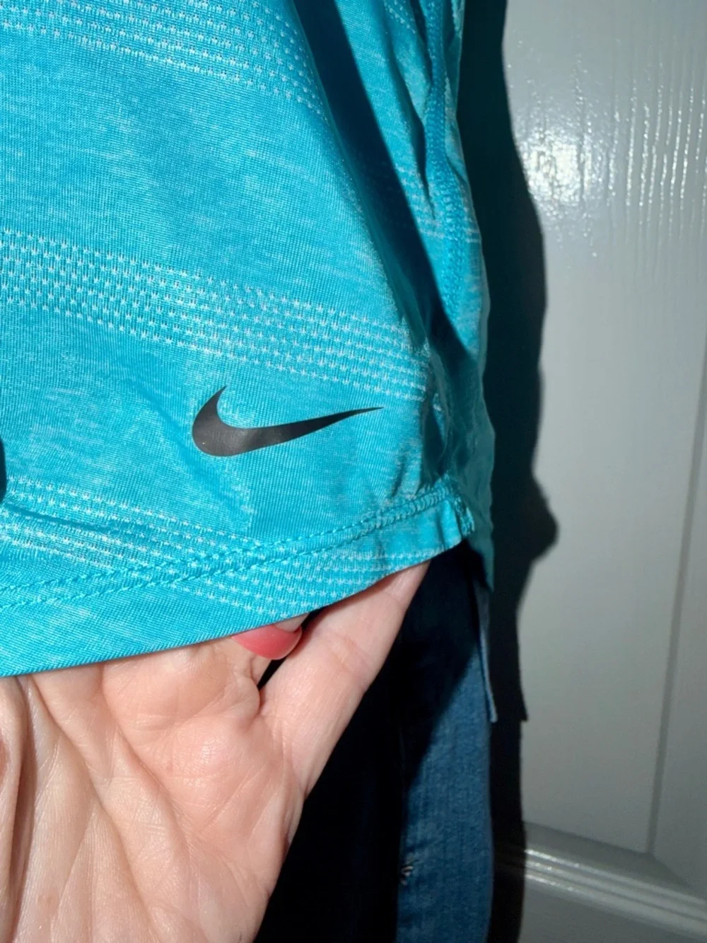 Nike Aqua Blue Athletic Sleeveless Tank Top